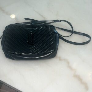 Medium YSL Camera Bag with Pocket in Quilted Leather